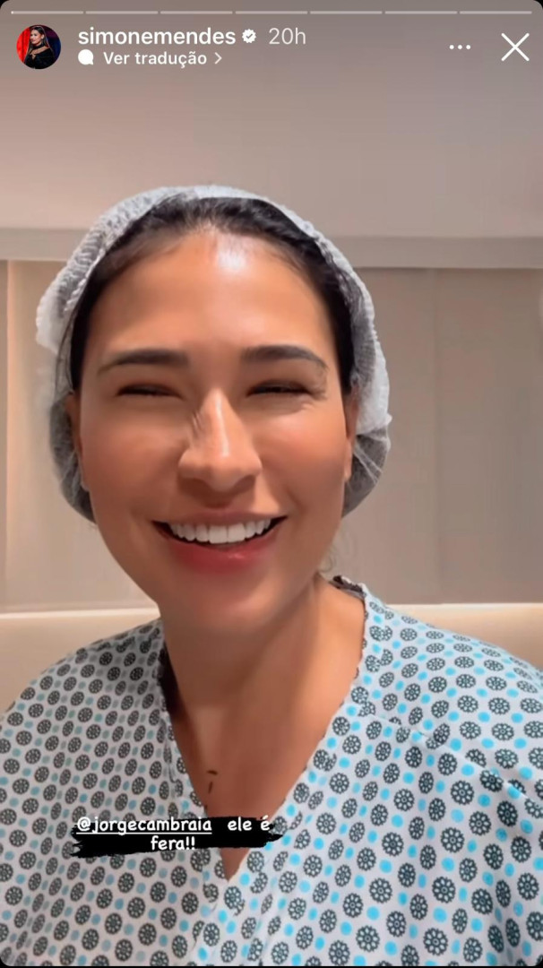 Simone Mendes se recupera bem após cirurgia de reparações estéticas