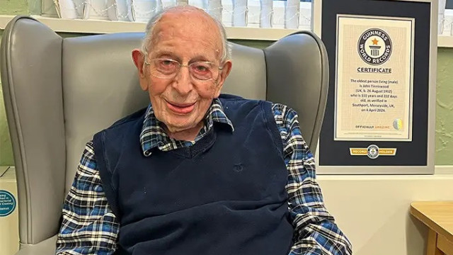 Homem mais velho do mundo é inglês e tem 111 anos. Segredo? "Pura sorte"