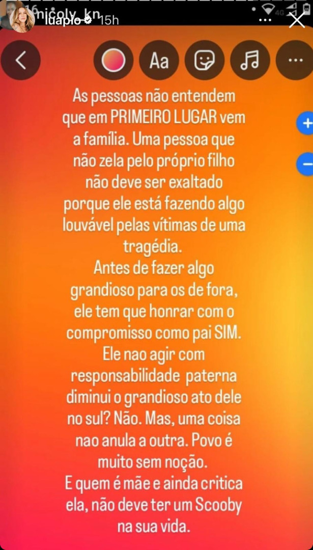 ‘Meu filho ainda não foi para escola’ diz Luana ao rebater seguidores