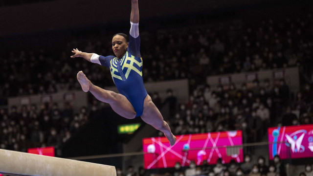 Rebeca Andrade vai a 2 finais no Troféu Brasil, última competição antes dos Jogos de Paris-2024