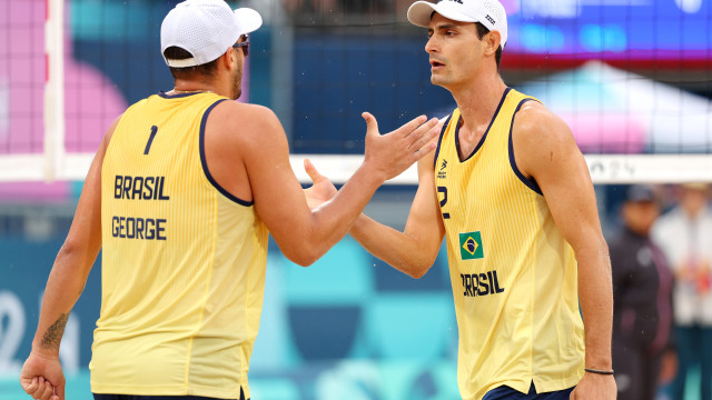 George e André são superados por cubanos e Brasil perde 100% no vôlei de praia em Paris-2024