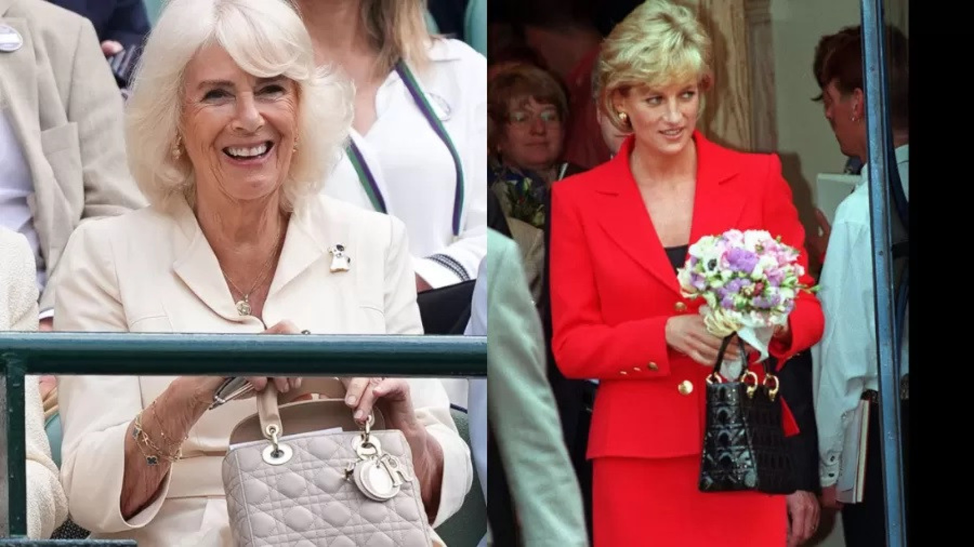 Rainha Camilla surpreende e usa bolsa batizada em homenagem à Diana