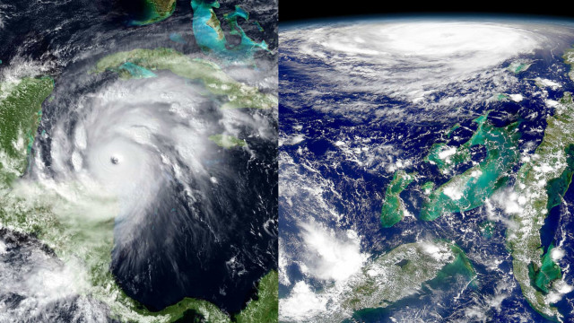 Imagens impressionantes de tempestades vistas do espaço