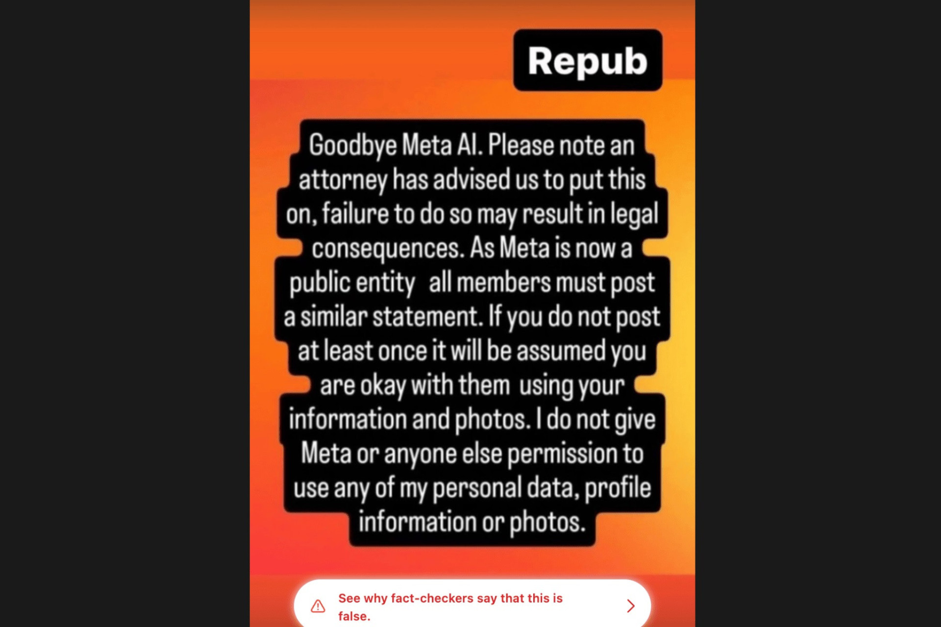 Publicação viral sobre ‘Adeus, Meta AI’ é desmentida por especialistas