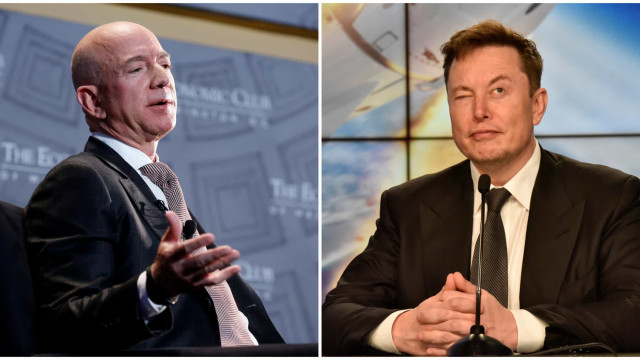 Elon Musk ‘reacendeu’ conflito com Jeff Bezos na rede social X