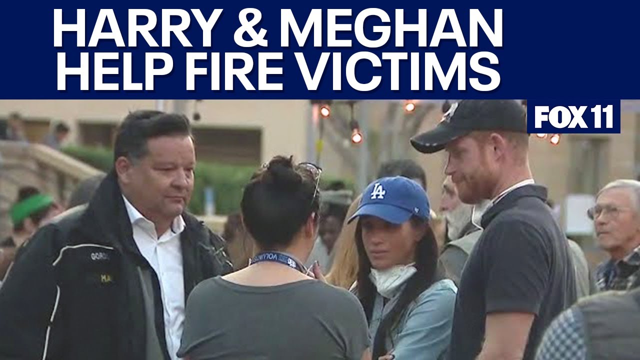 Incêndios em LA: Harry e Meghan distribuem abraços e comida a vítimas