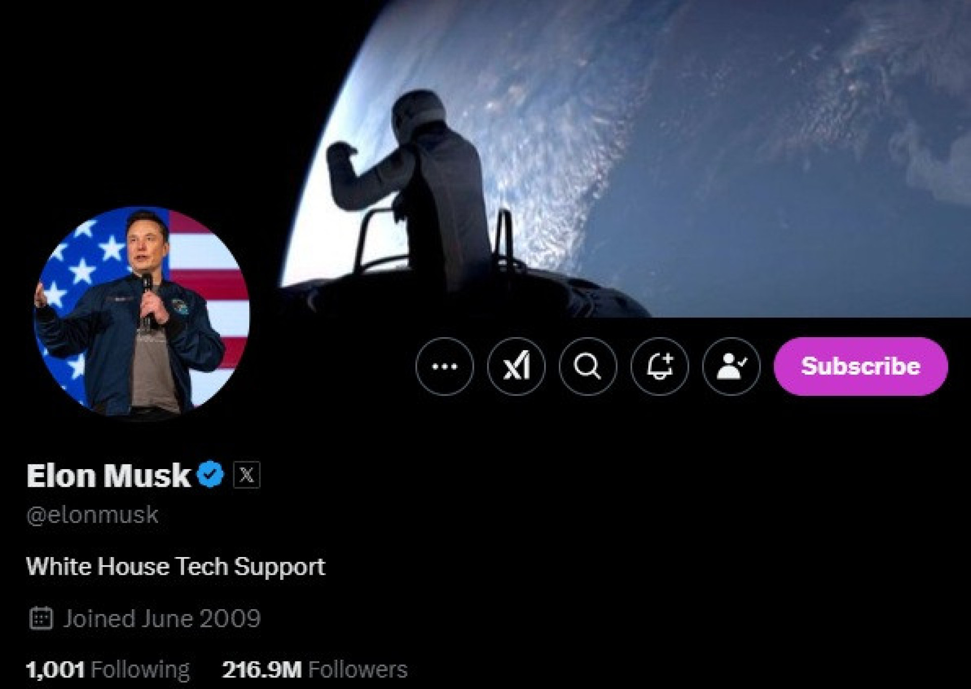 Elon Musk adota um 'curioso' novo título no X