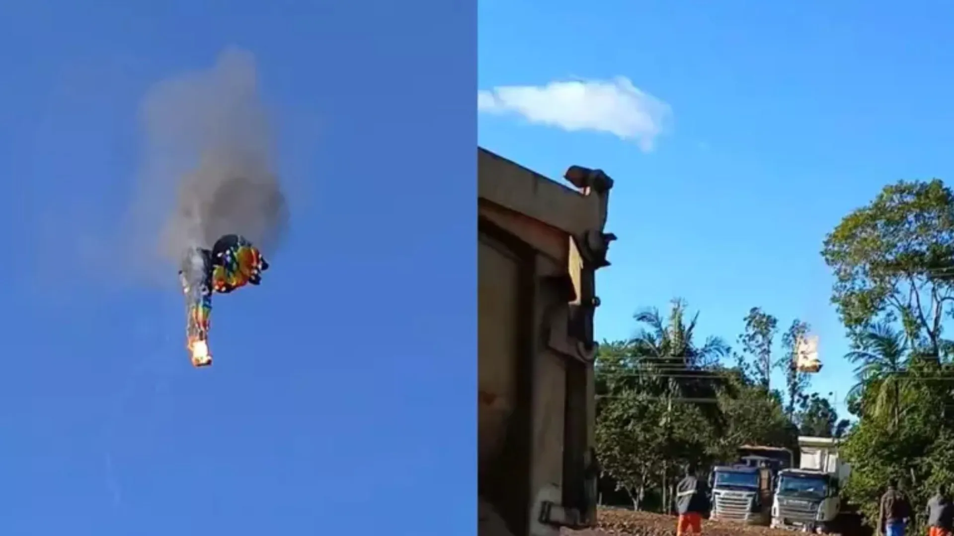 Queda de balão com 21 pessoas a bordo deixa 8 mortos