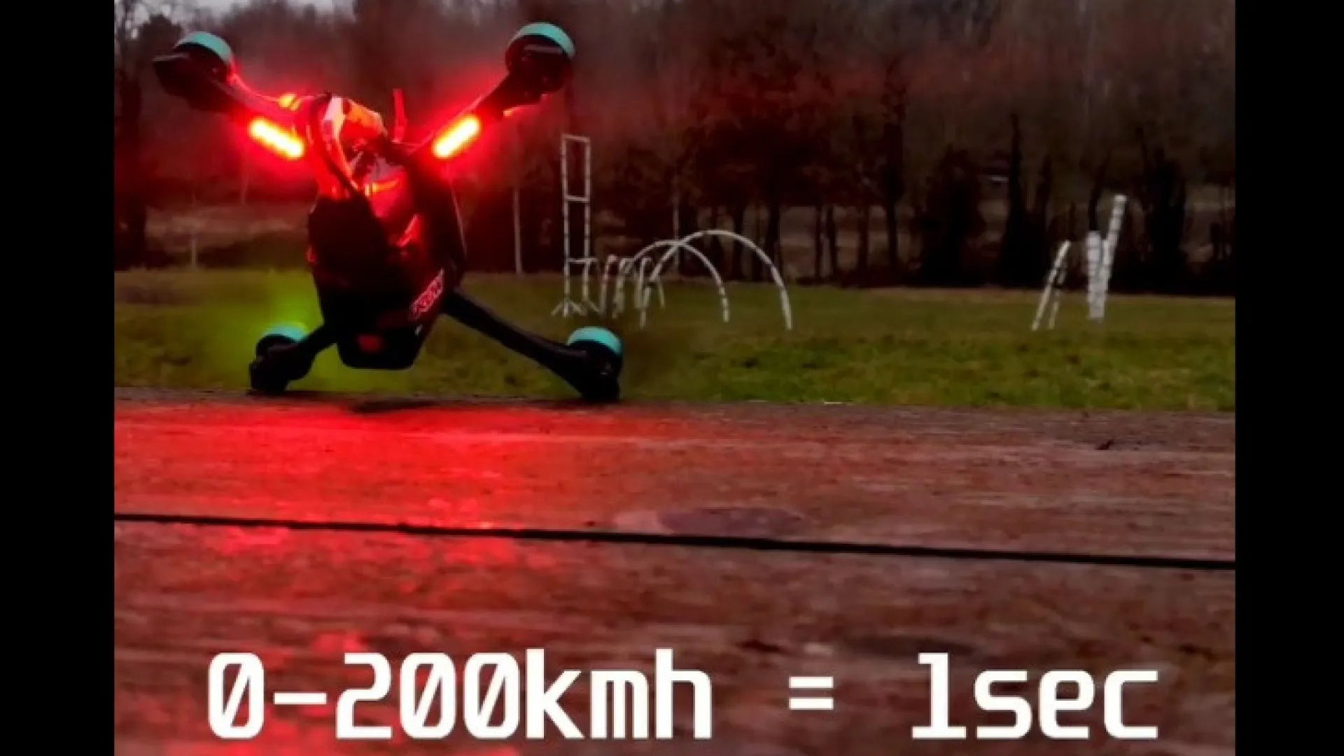 Drone atinge 200 km/h em 1 segundo e impressiona nas redes sociais