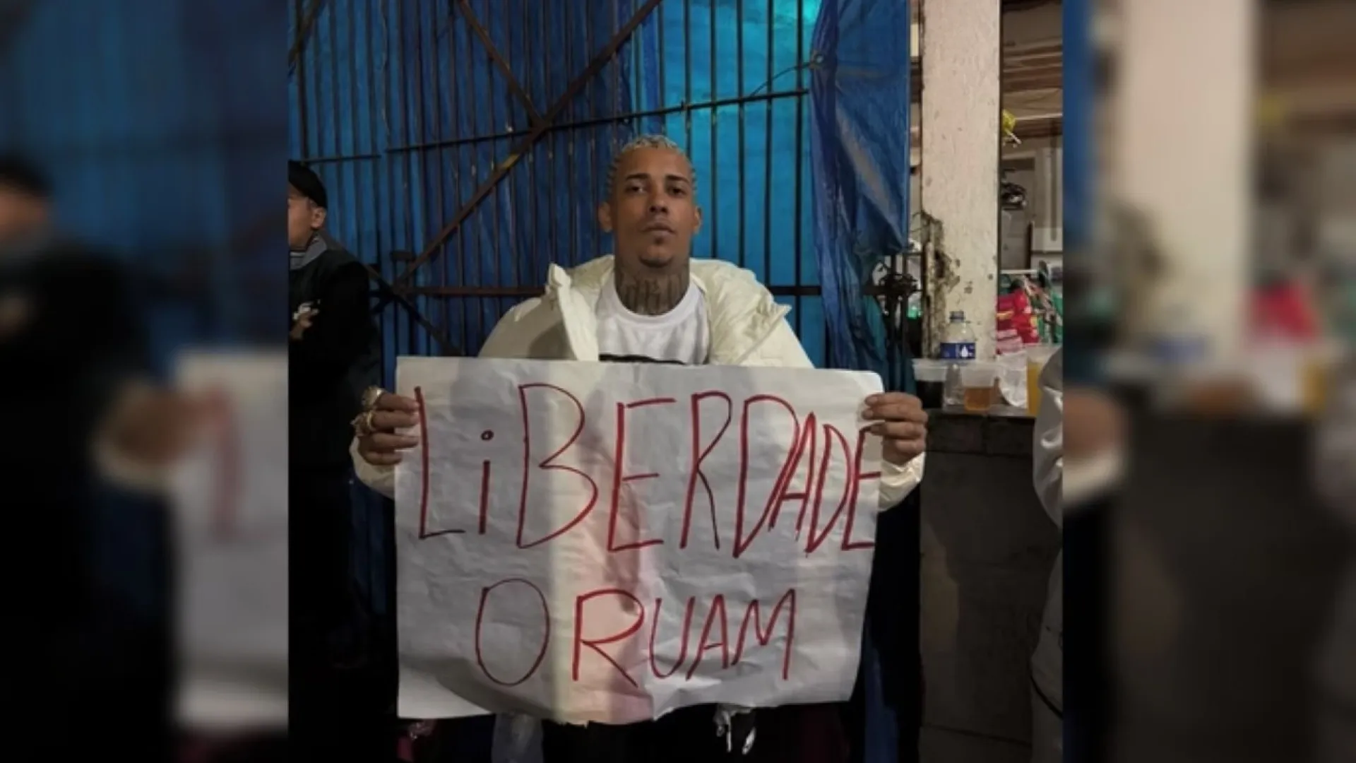 MC Poze vai à presídio protestar e pede libertação de Oruam da prisão; veja vídeo