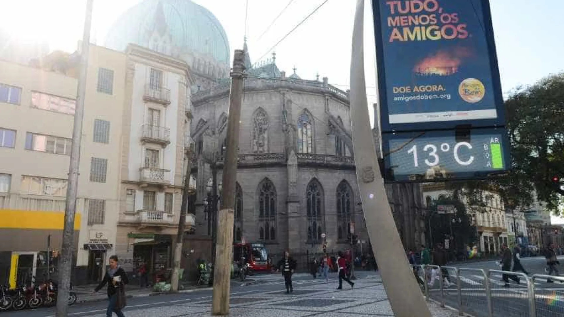 Previsão indica temperaturas de 10°C a 22°C em SP nesta terça (8)