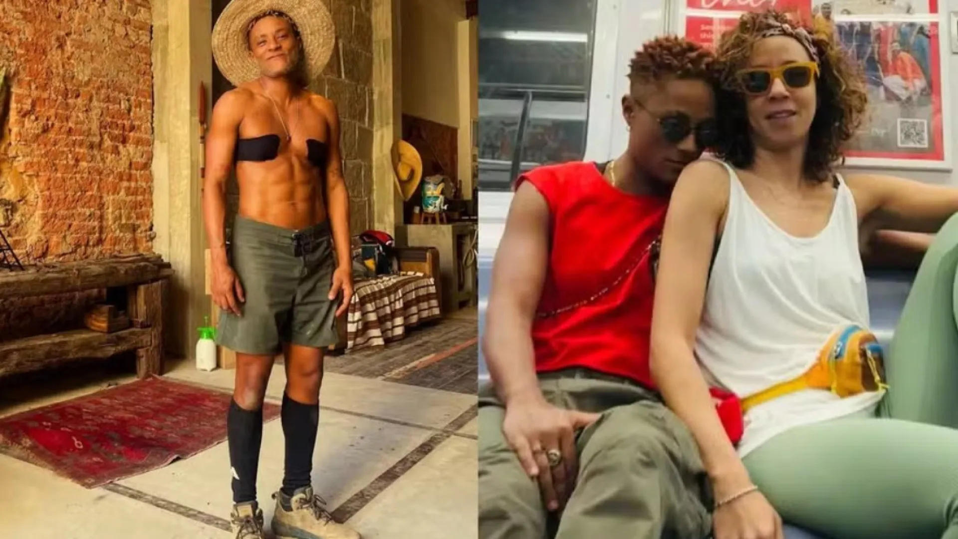 Marido ator de Thalita Carauta posta sem camisa após transição