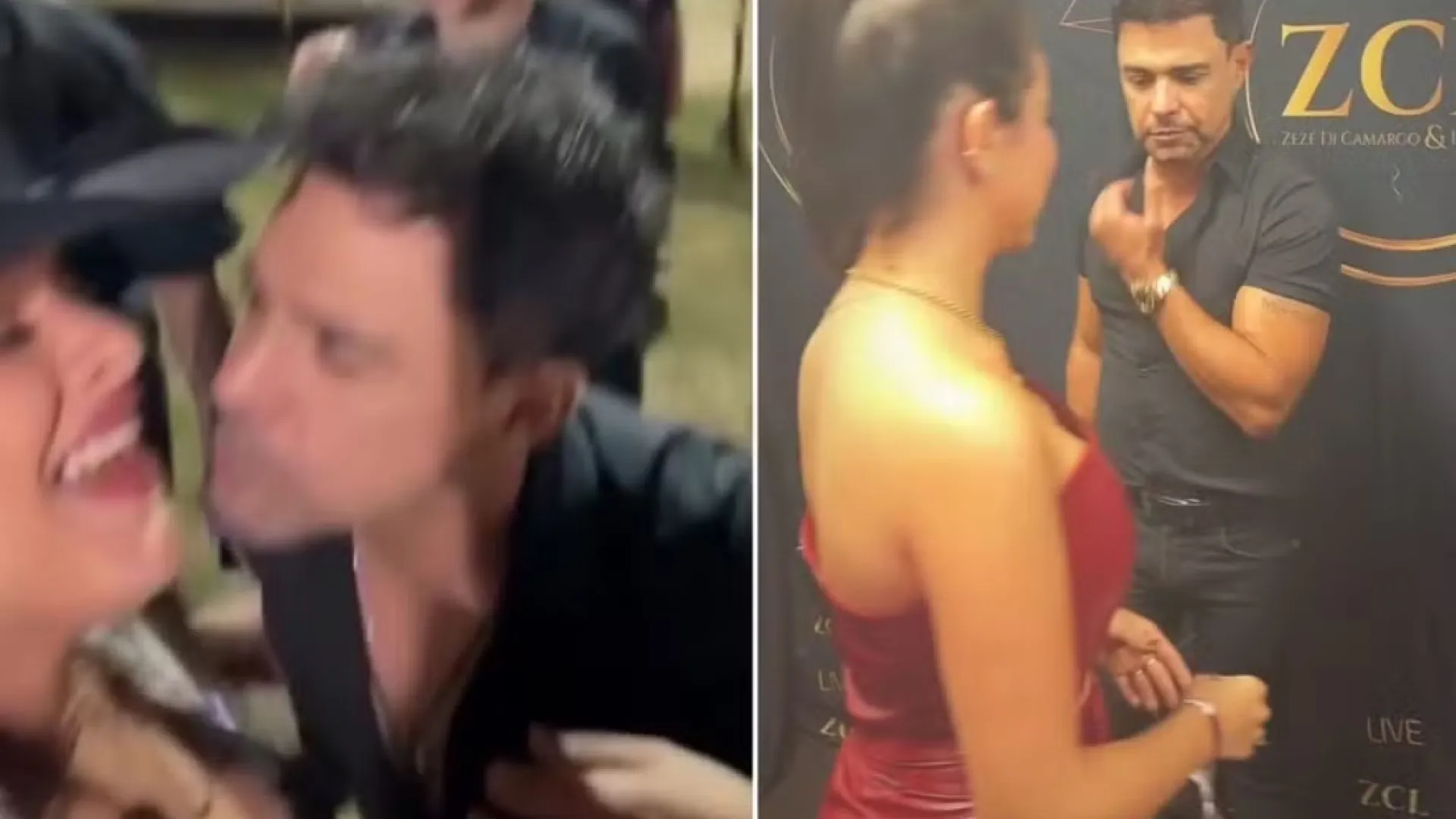 Polêmica! Zezé Di Camargo tenta beijar fã e vídeo viraliza
